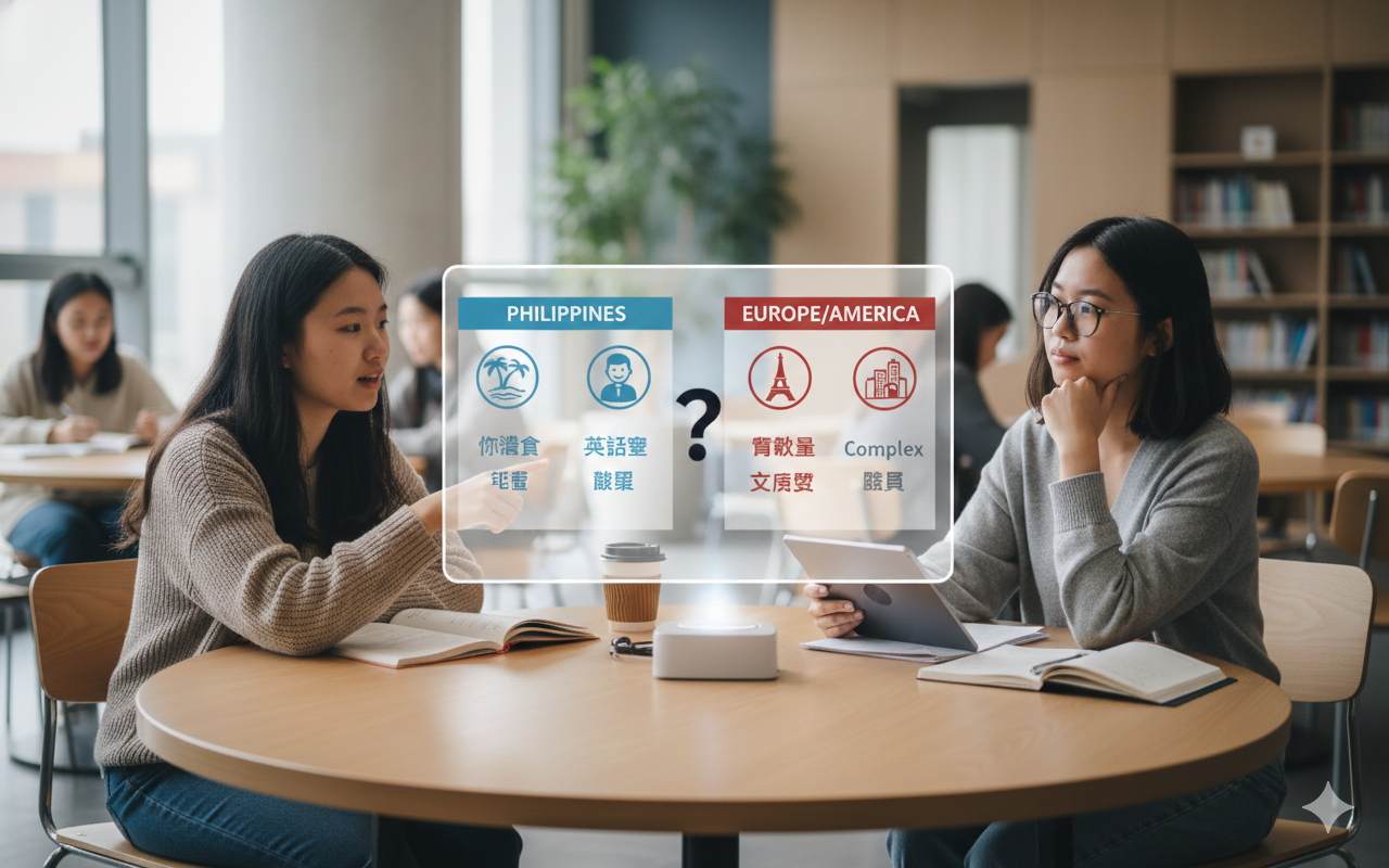 遊學比較：菲律賓 vs 歐美｜哪個更適合你？費用、效果全面分析（2026最新）