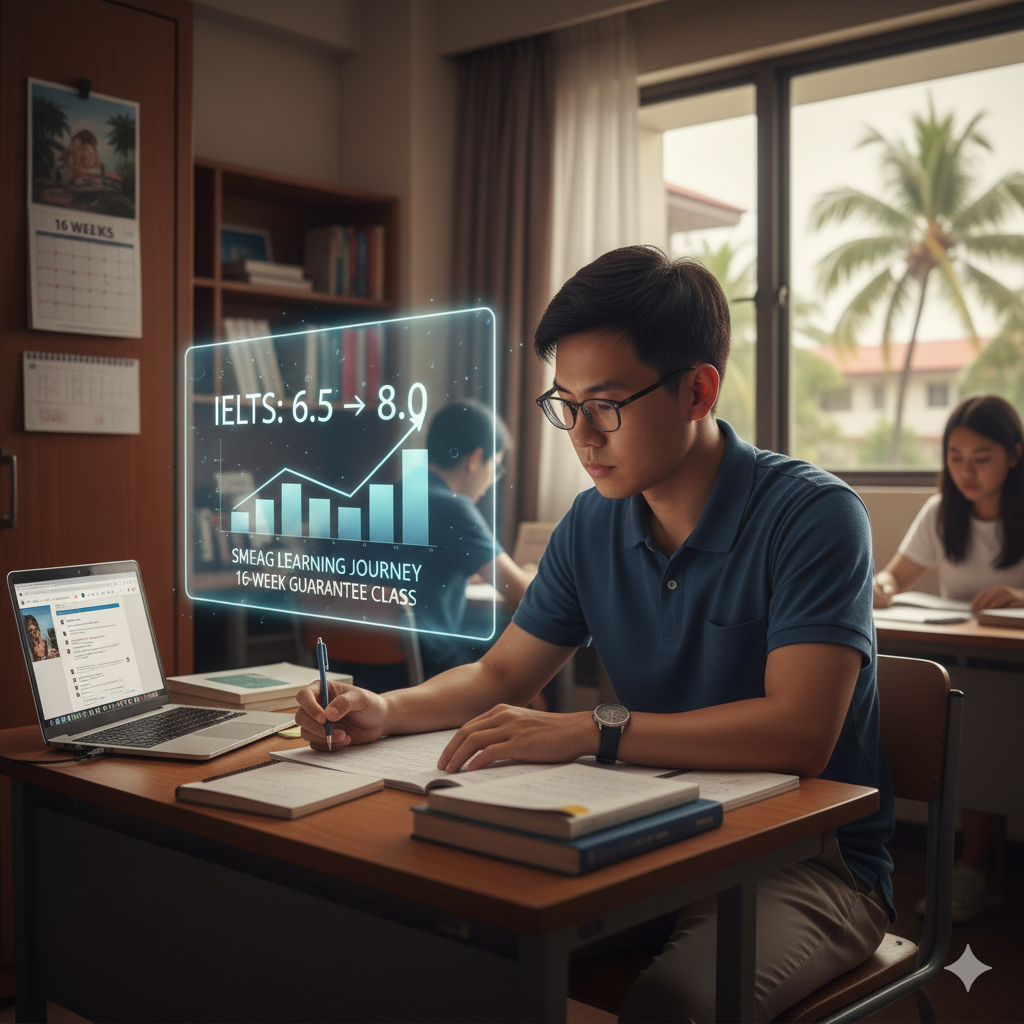 【SMEAG 學習心得】16 週 IELTS 從 6.5 衝上 8.0 分！官方考場保證班完整攻略